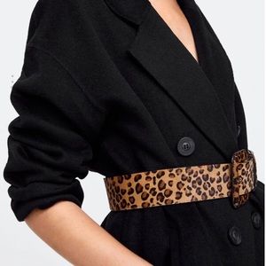 Zara Leopard Print Belt